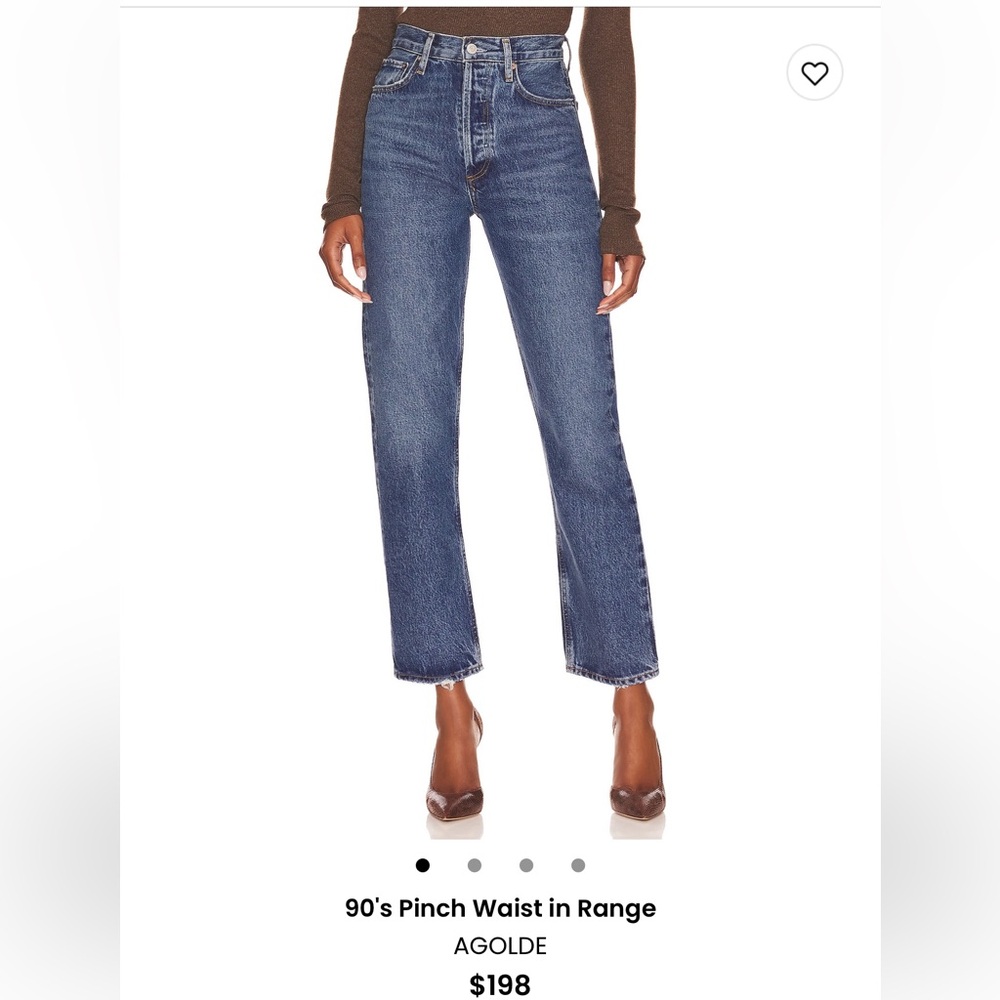 AGOLDE Women's Blue Jeans Size 22/00/XXS